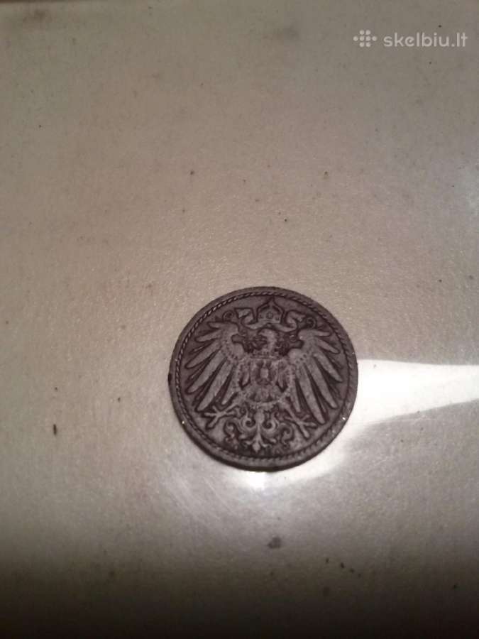Moneta.5 pfennig 1910m - nuotraukos Nr. 4