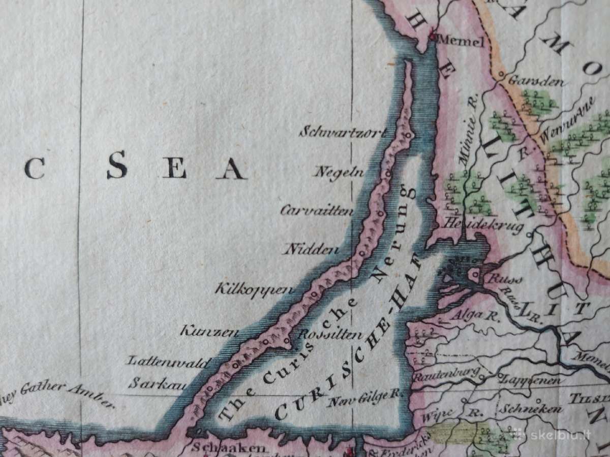 Originalus 1762 m. Prūsijos žemėlapis - nuotraukos Nr. 7