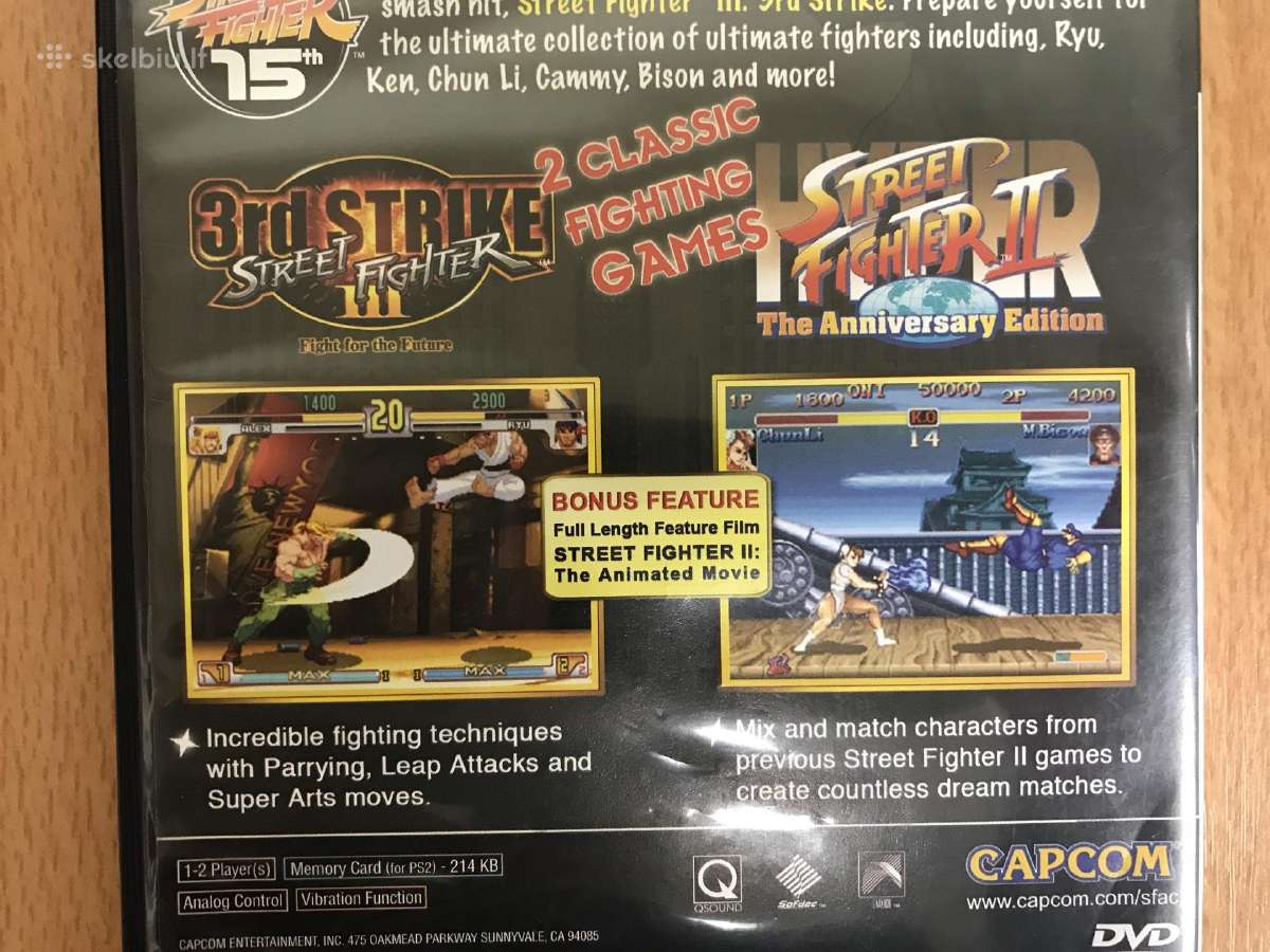 Street fighter anniversary collection ps2 Ntsc-u/c - nuotraukos Nr. 3