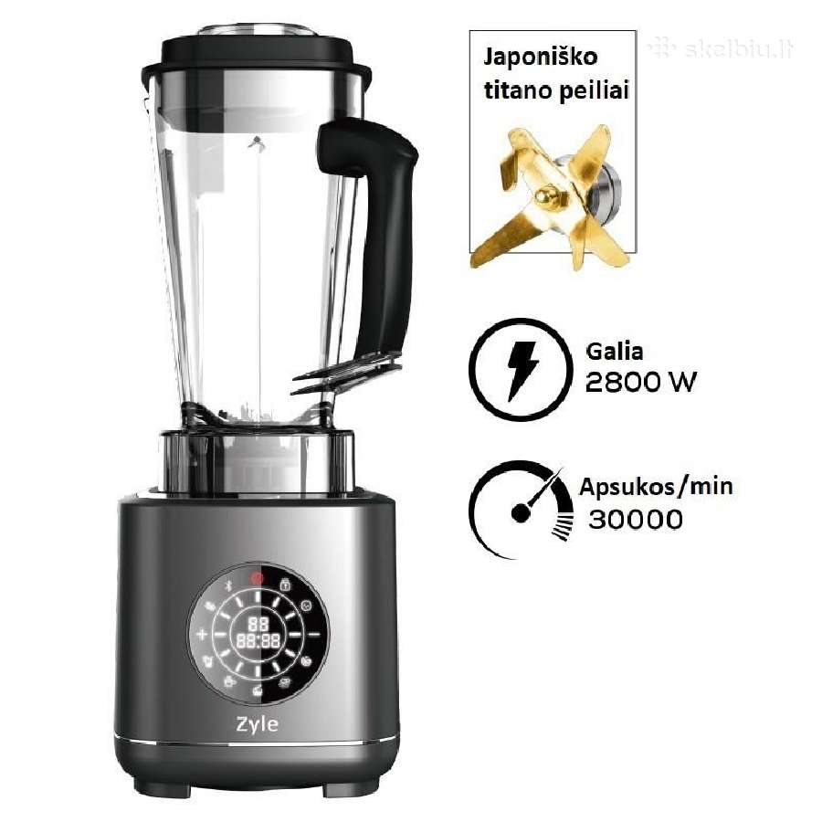 Blenderis Zyle Zy858bl 2l 2200w red naujas - nuotraukos Nr. 5