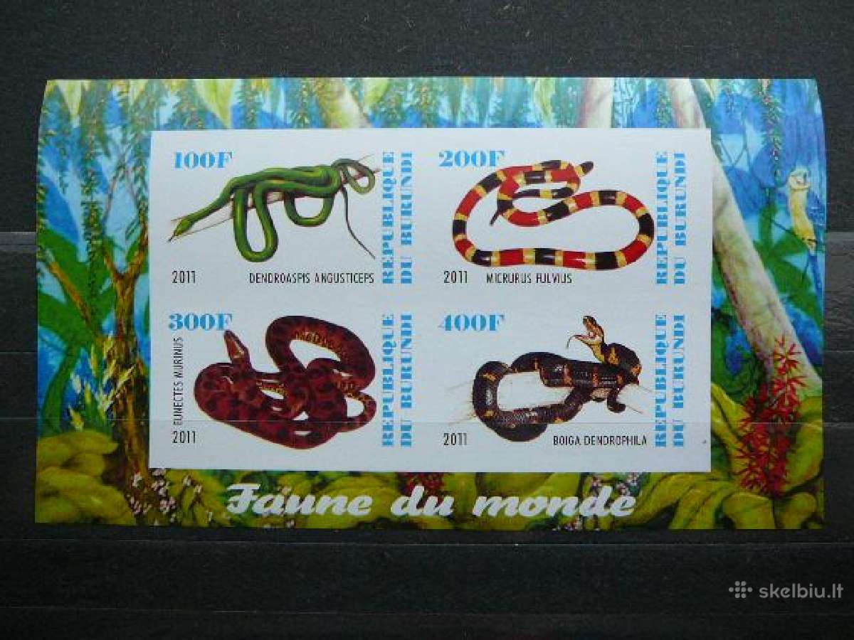 Gyvates Burundis 2011 svarus j217a/b - nuotraukos Nr. 2