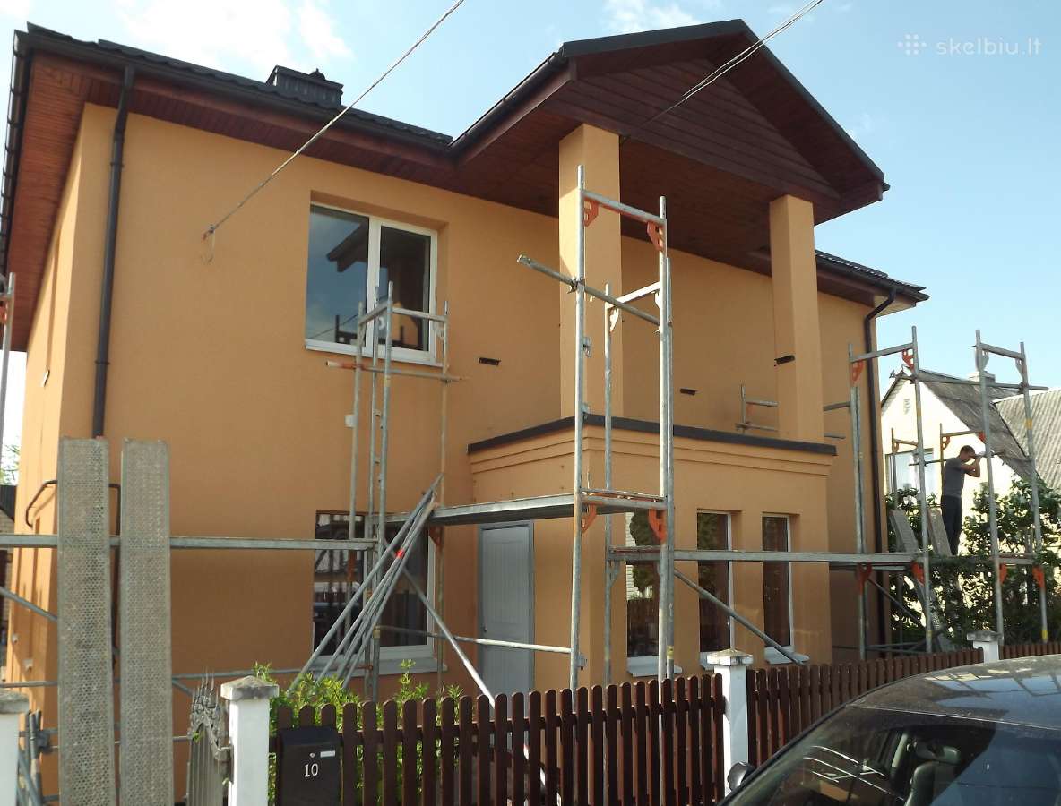Fasadų šiltinimas, dekoratyvinio tinko dėjimas - nuotraukos Nr. 9