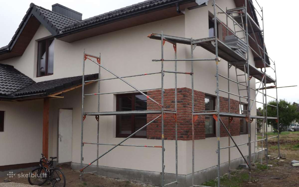 Fasadų šiltinimas, dekoratyvinio tinko dėjimas - nuotraukos Nr. 15