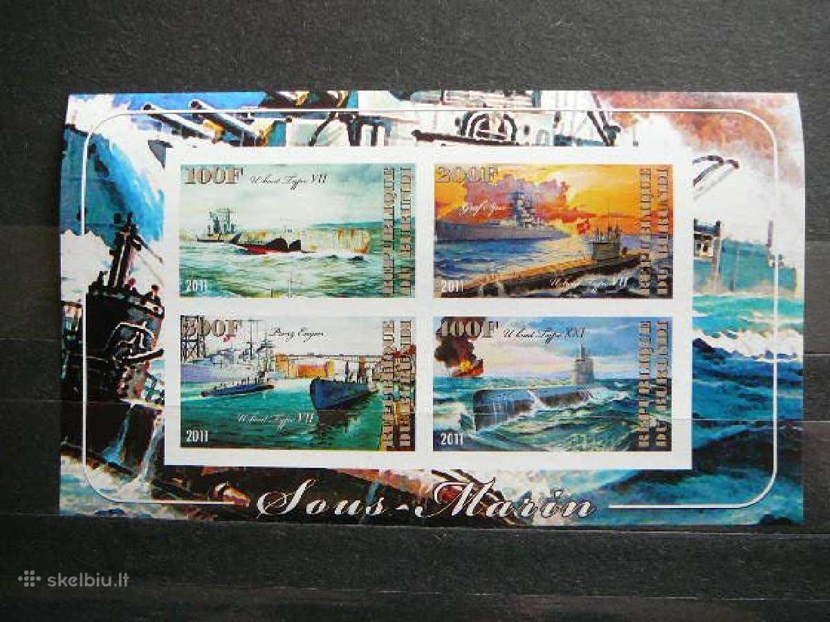Laivai povand. Burundis 2011 svarus g406b