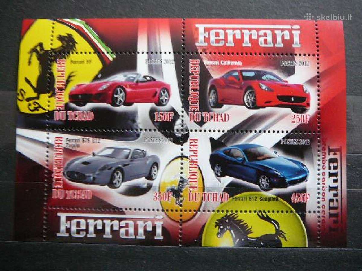 Automobiliai Ferrari Cadas 2012 svarus g540a/b