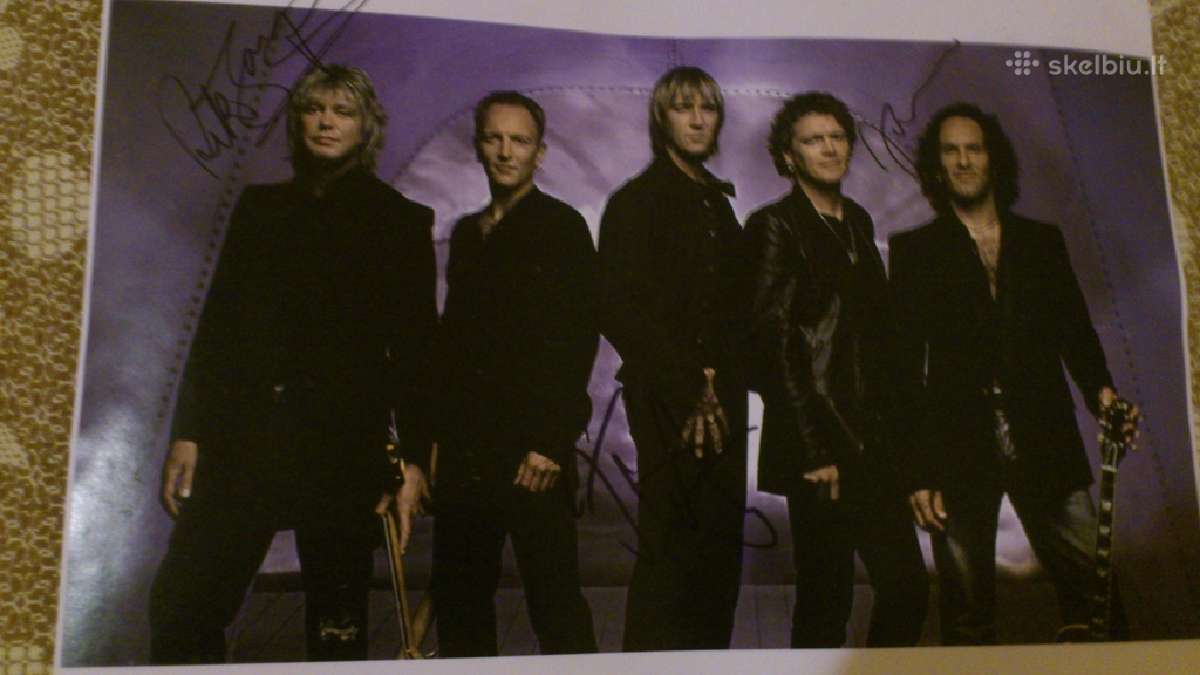 Def Leppard parašai, autografai