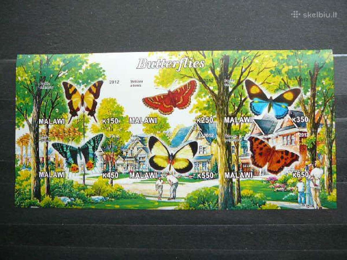 Drugeliai Malavis 2012 6xklb. svarus g579/1a/b - nuotraukos Nr. 4