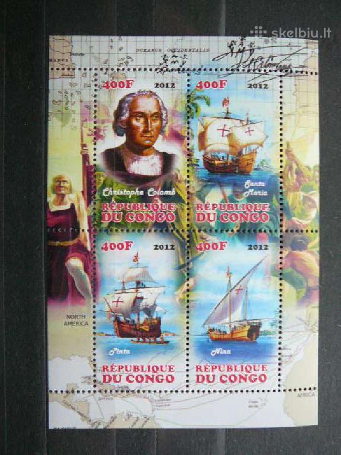 Izymus zmones Kolumbas Burlaiviai svarus g887a/b