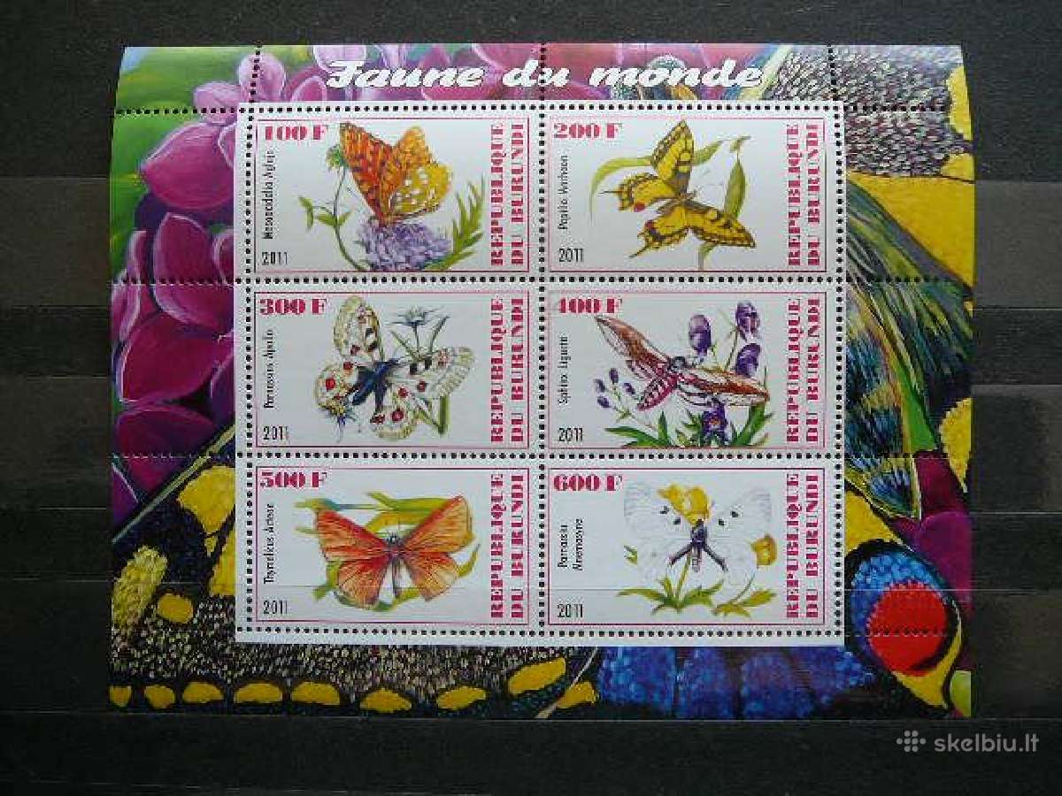 Drugeliai Burundis 2011 svarus g326a