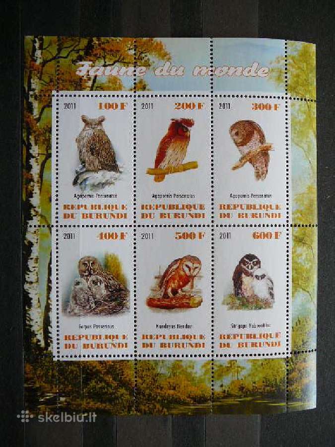 Peledos Pauksciai Burundis 2011 svarus g329a