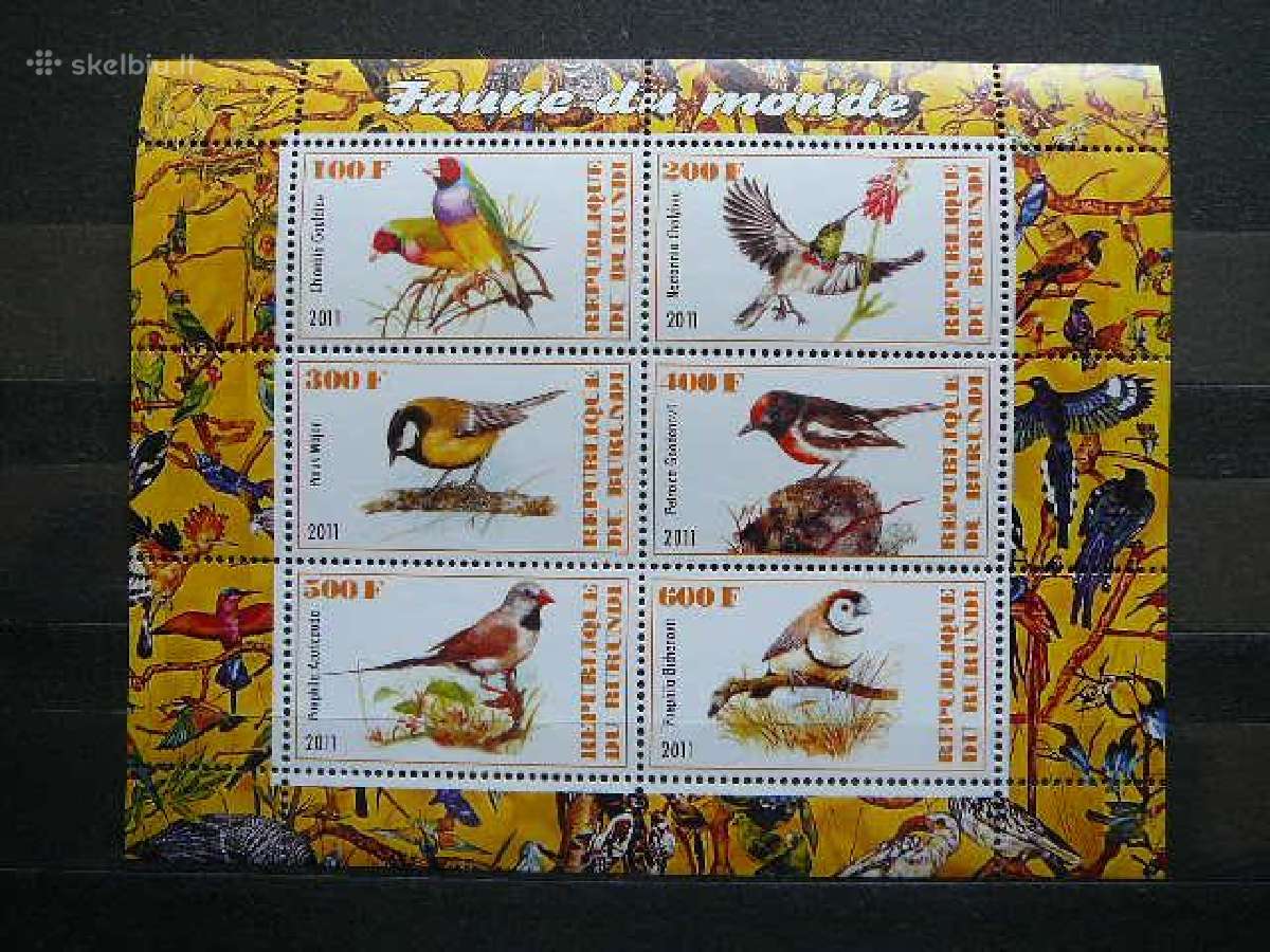 Pauksciai Burundis 2011 svarus g331a