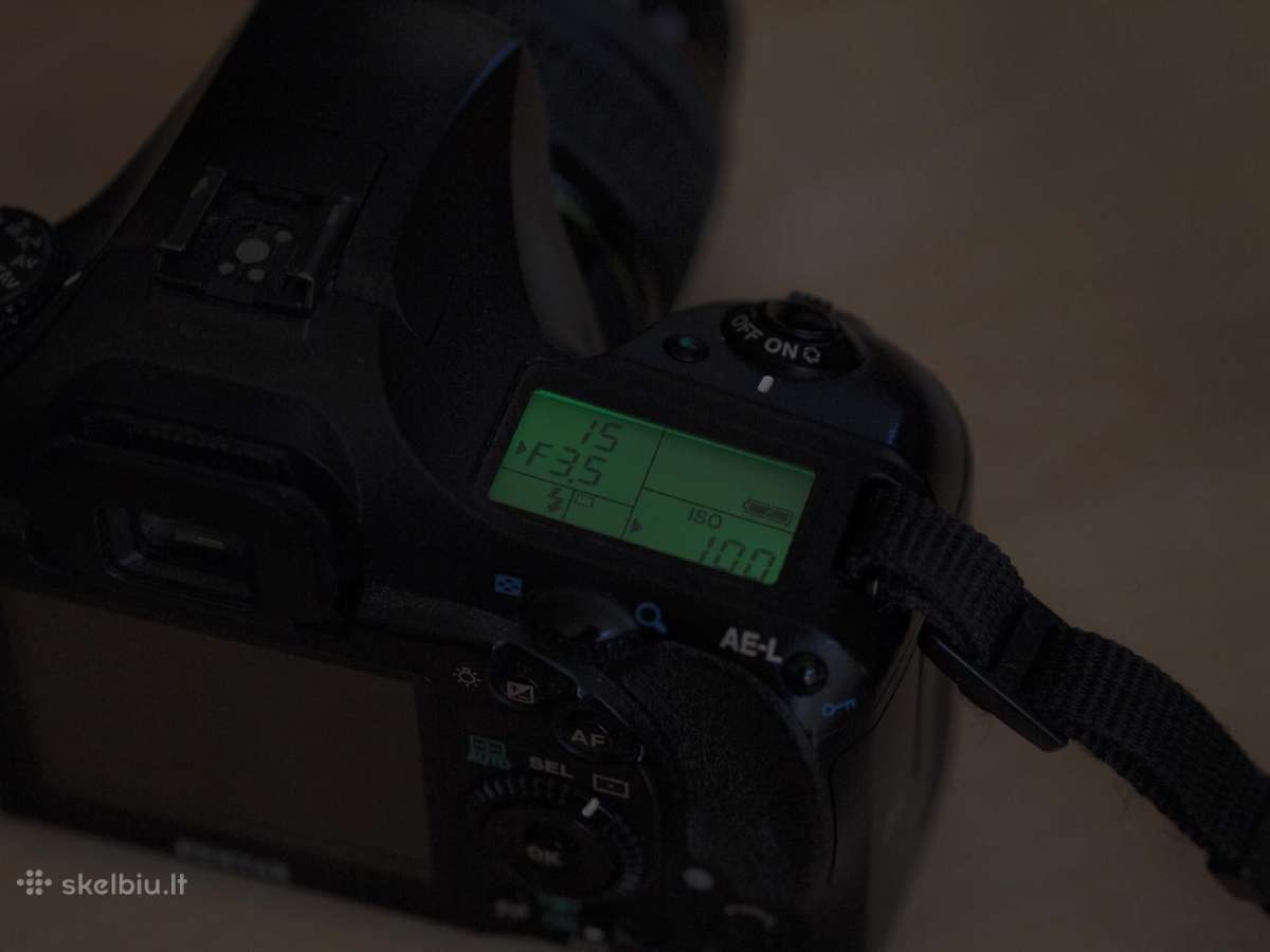 Veidrodinis Pentax K20d su 2 objektyvais ir kuprin - nuotraukos Nr. 5