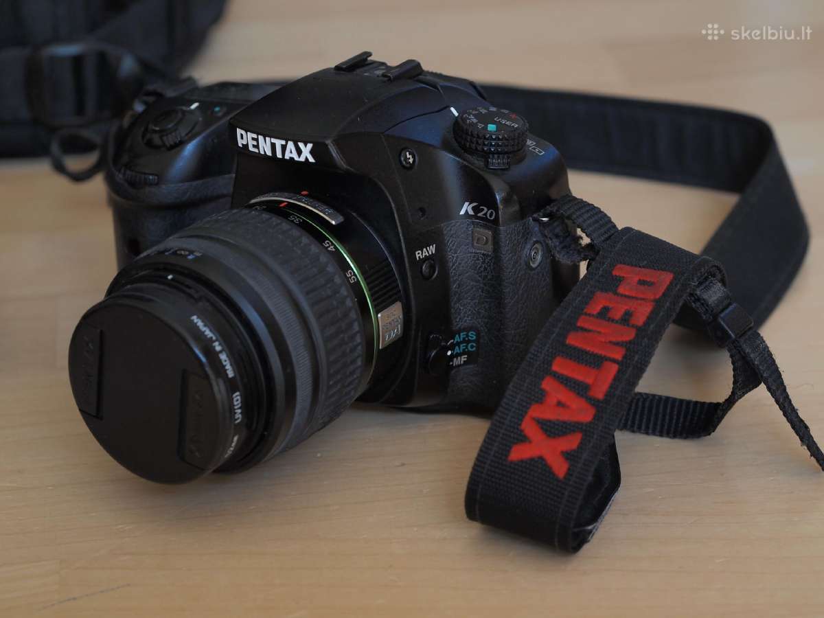 Veidrodinis Pentax K20d su 2 objektyvais ir kuprin - nuotraukos Nr. 6