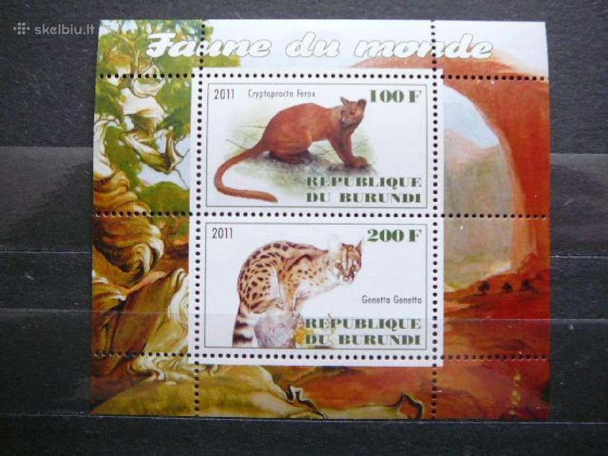 Kates laukines Burundis 2011 svarus g305a