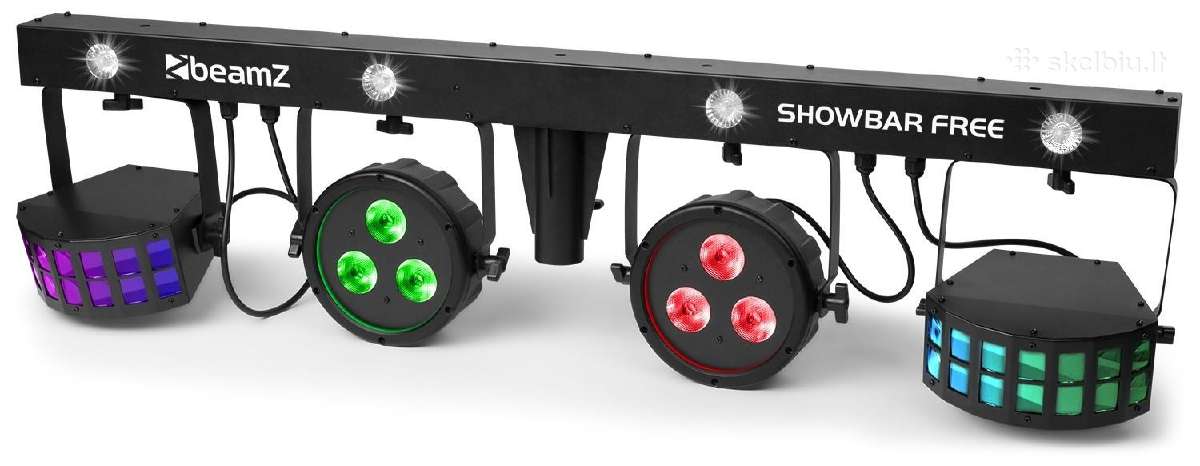 Beamz Showbar Free 2x Par, 2x Derby and Strobe - nuotraukos Nr. 2