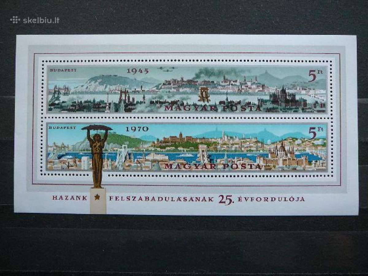 Budapestas Vengrija blokas svarus Mnh v2578