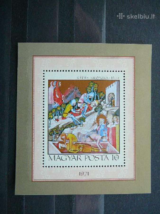 Daile Vengrija blokas svarus Mnh v2718