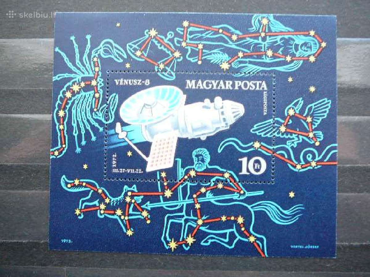 Kosmosas Vengrija blokas svarus Mnh v2846