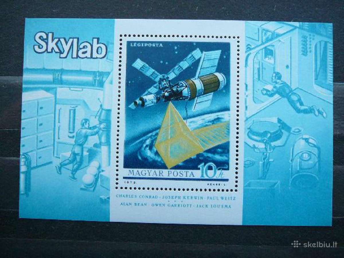 Kosmosas Vengrija blokas svarus Mnh v2906