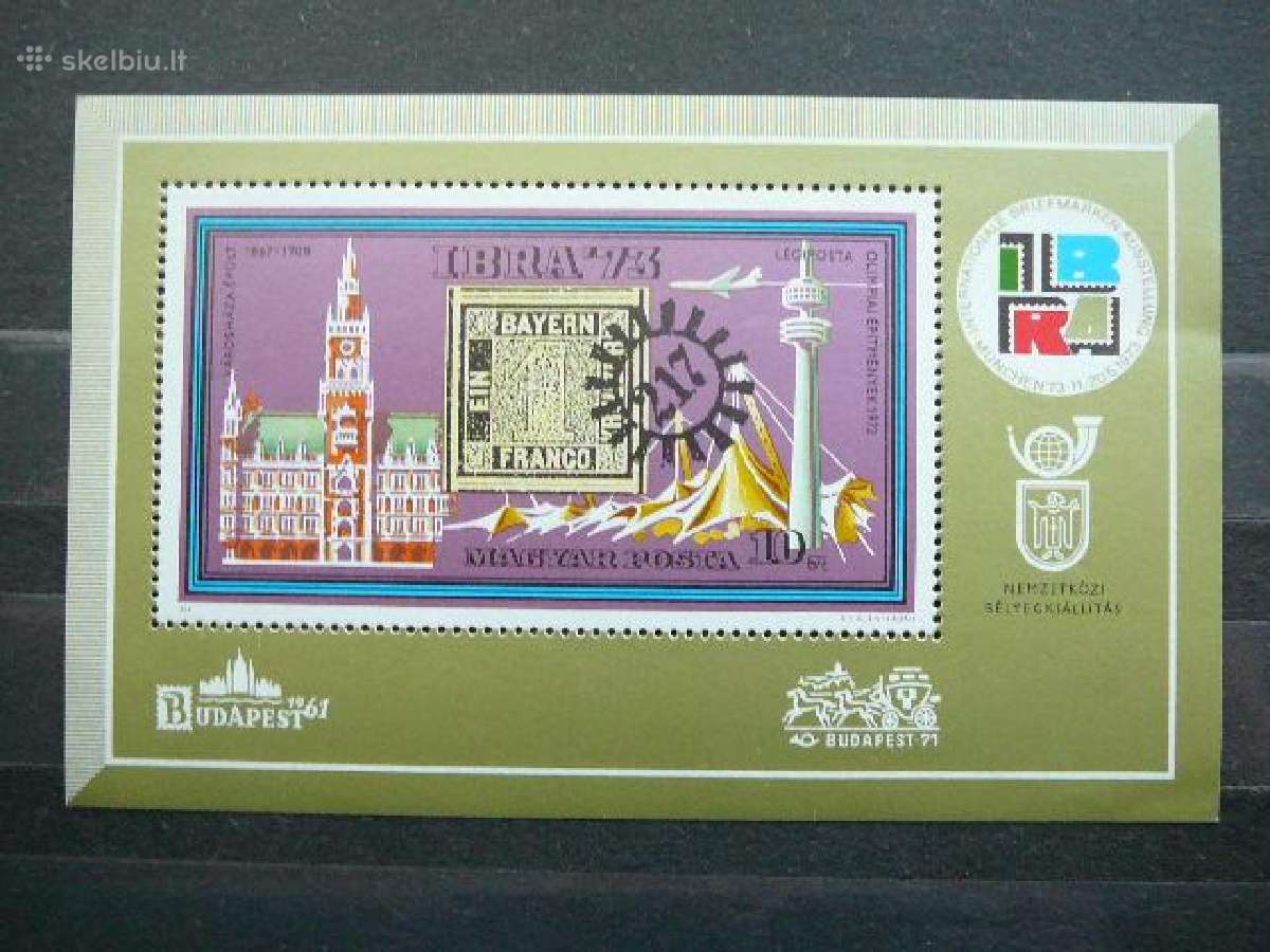 Paroda Vengrija blokas svarus Mnh v2873