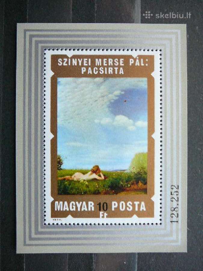 Daile Vengrija blokas svarus Mnh v2976
