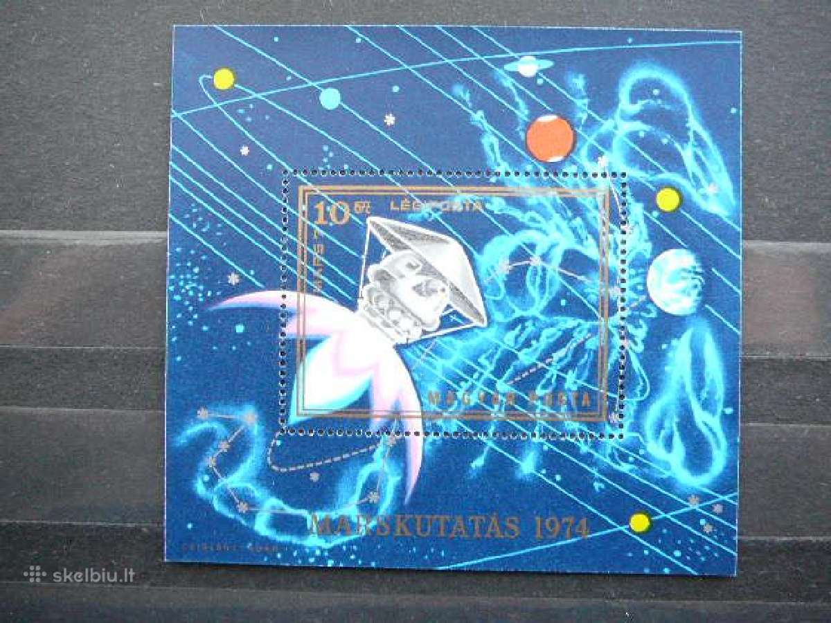 Kosmosas Vengrija blokas svarus Mnh v2938
