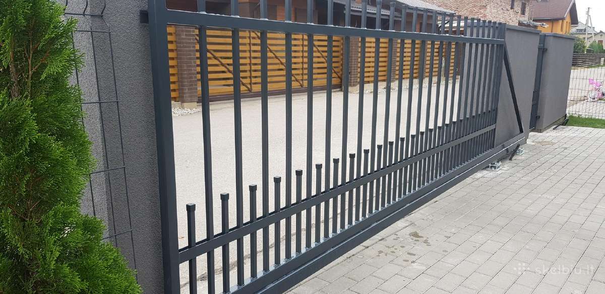 Automatiniai kiemo vartai,metalines tvoros - nuotraukos Nr. 7