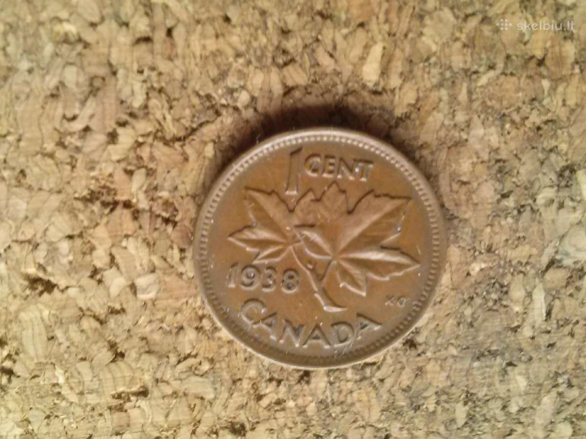 Monetos .kanada 1centas 1938m. - nuotraukos Nr. 4
