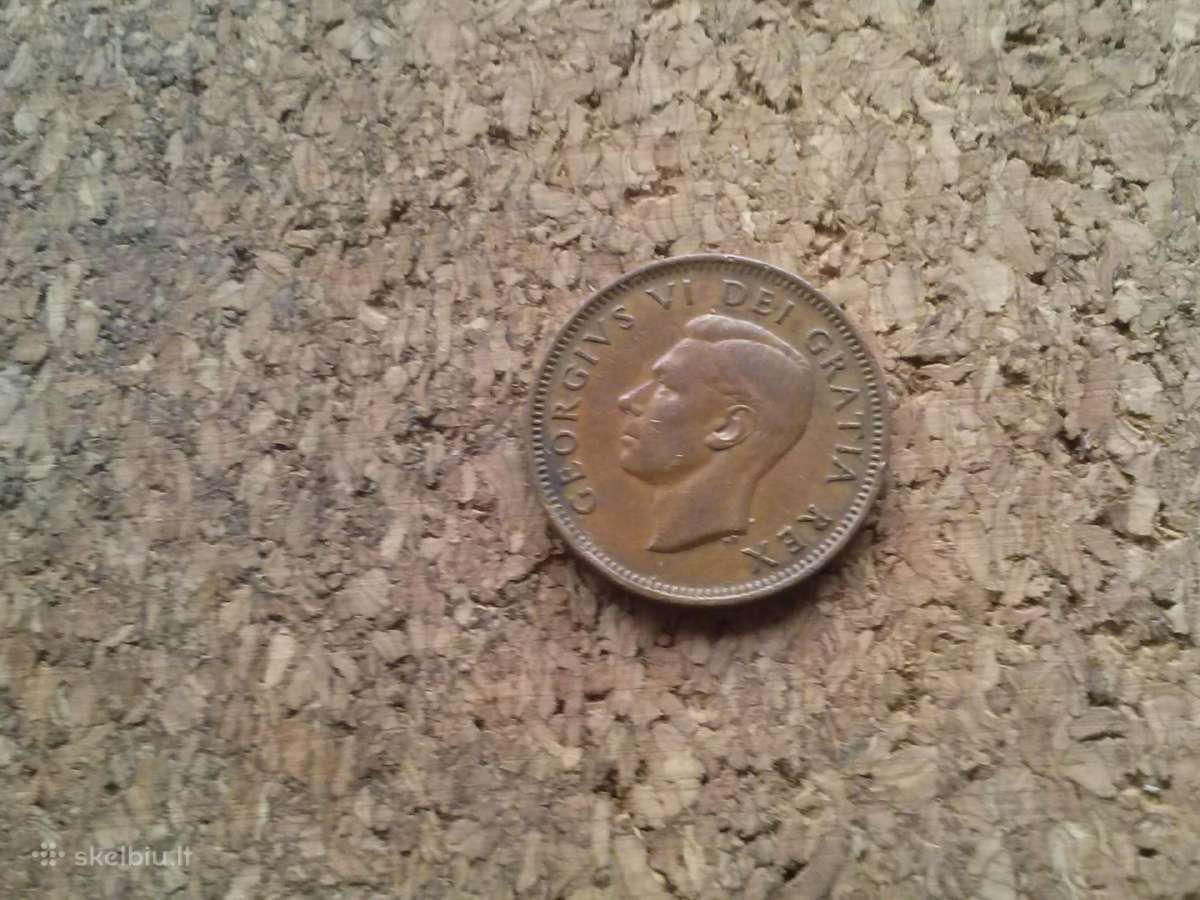 Monetos. Kanada 1 cent 1948 m. - nuotraukos Nr. 2
