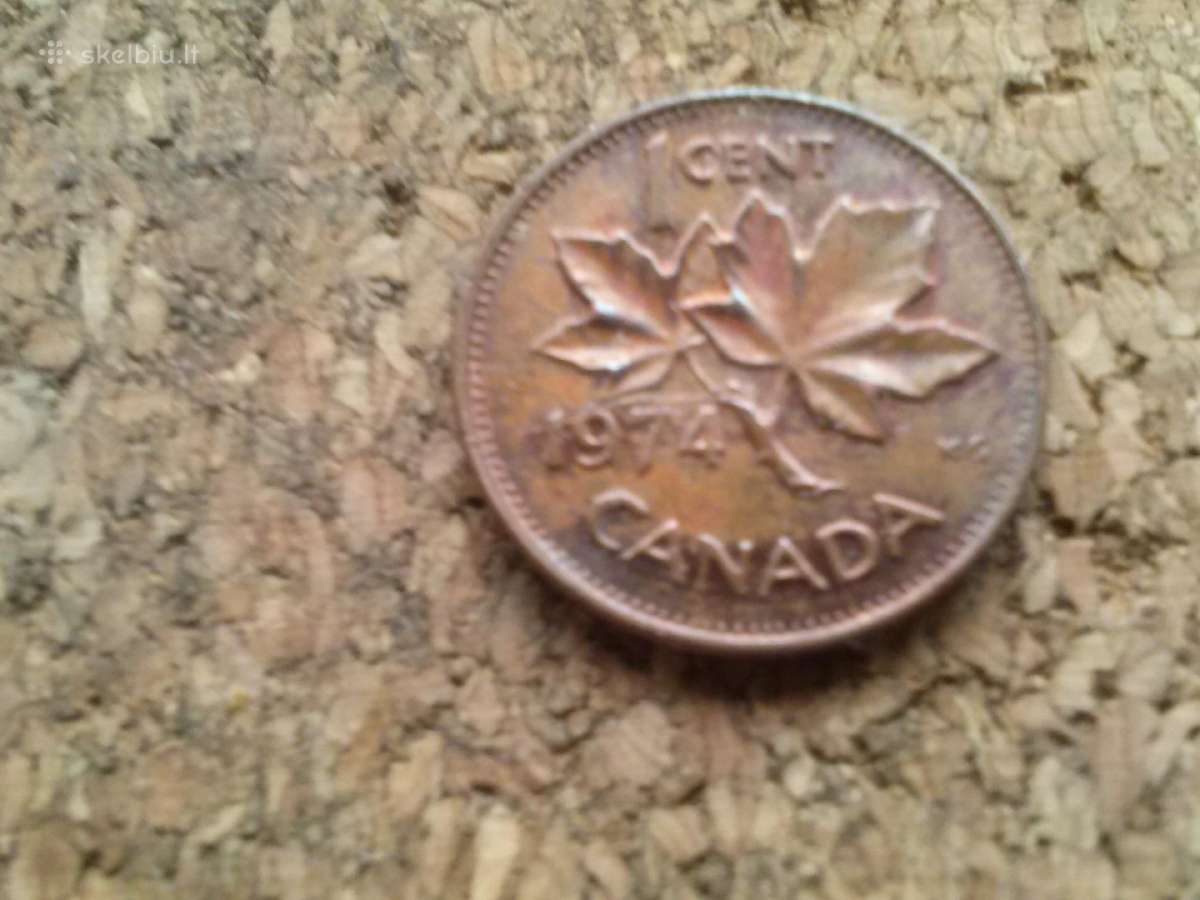 Monetos .kanada 1974m. 1 cent. - nuotraukos Nr. 3