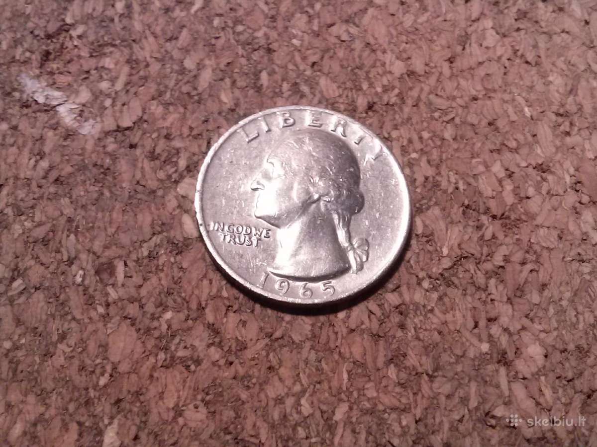 Monetos .quarter dollar.1965m