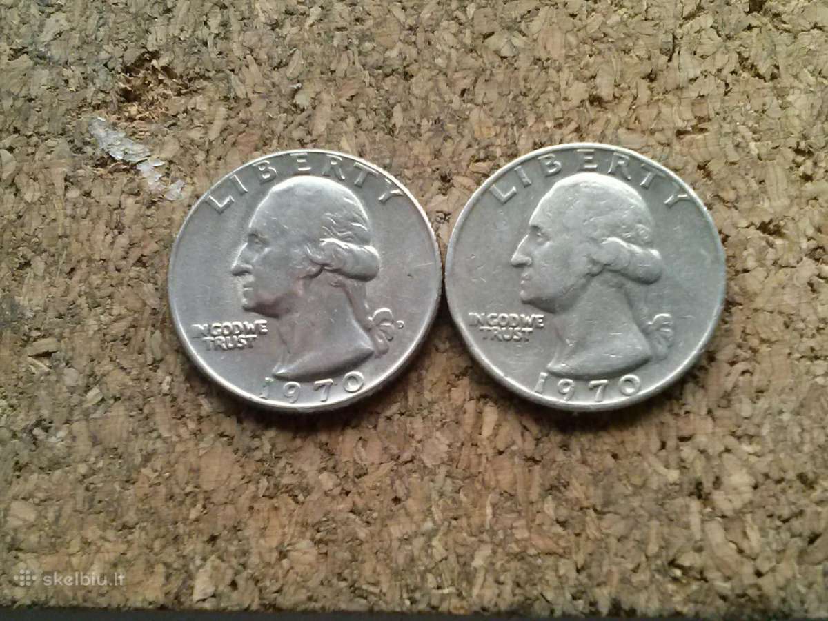 Monetos .25 cetai 1970m.