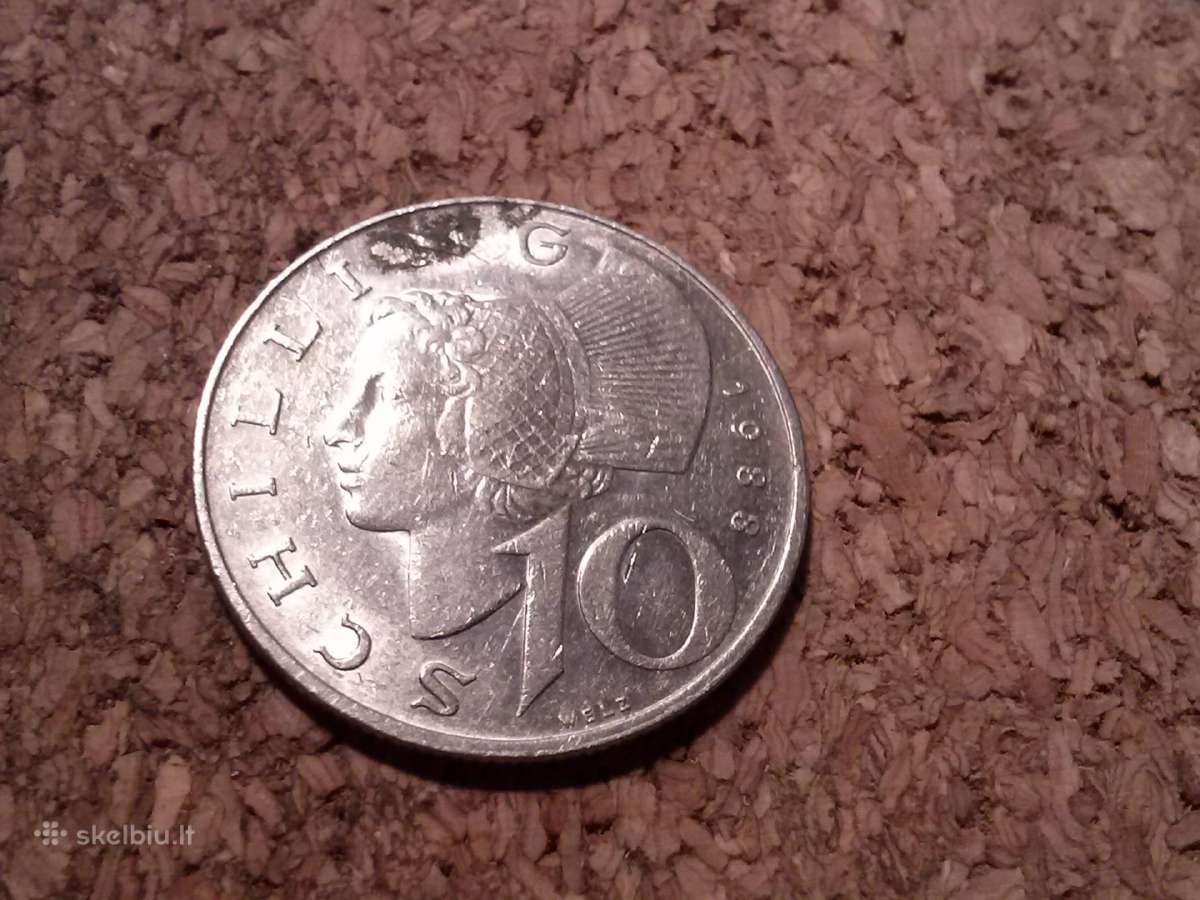 Monetos.austrija 10 Schilling 1988m