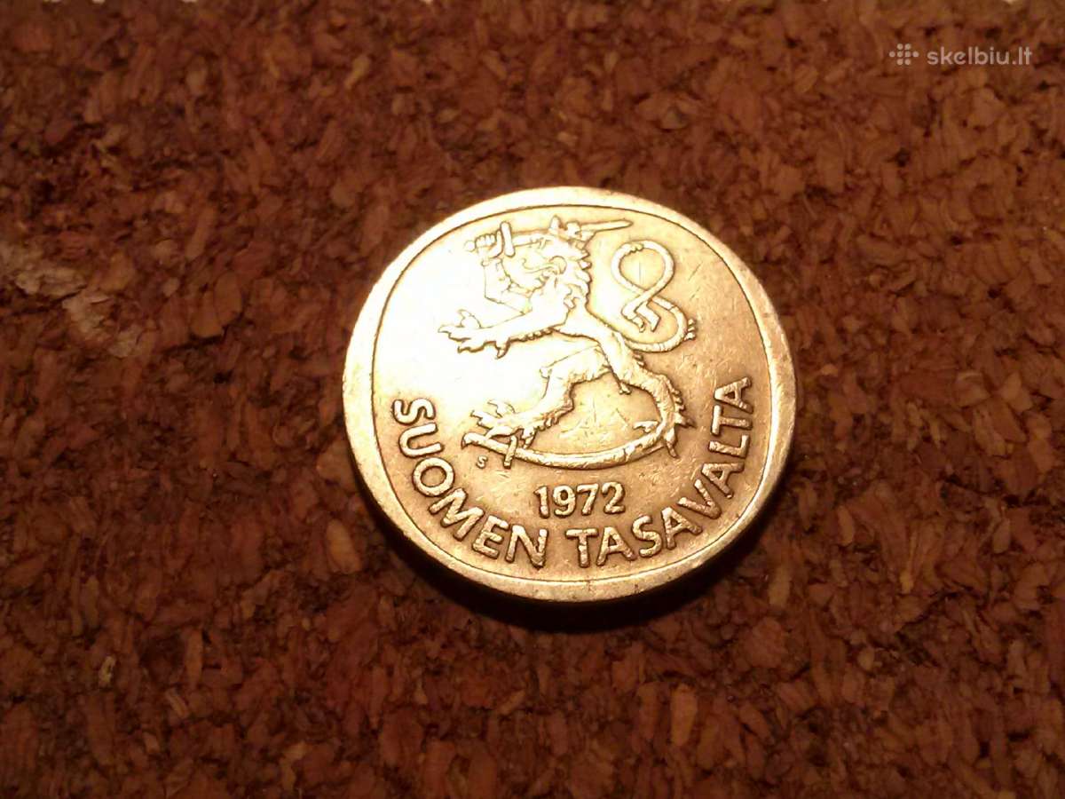 Monetos.1 Marka Finland 1972m