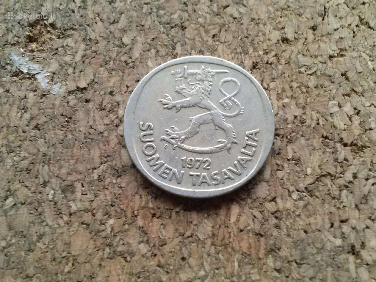 Monetos.1 Marka Finland 1972m - nuotraukos Nr. 4
