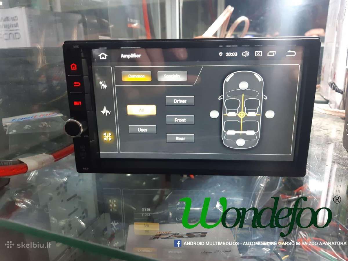 2 Din Android 12 Multimedia Su Dsp - nuotraukos Nr. 9
