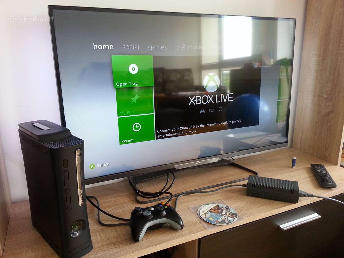 Xbox360 Jasper 500gb atrištas Rgh virš 80 žaidimų