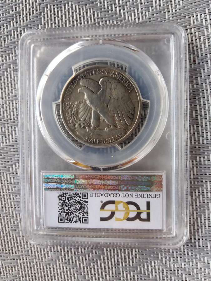 1/2 dolerio 1917m. Walking Liberty (Pcgs) Vf - nuotraukos Nr. 7
