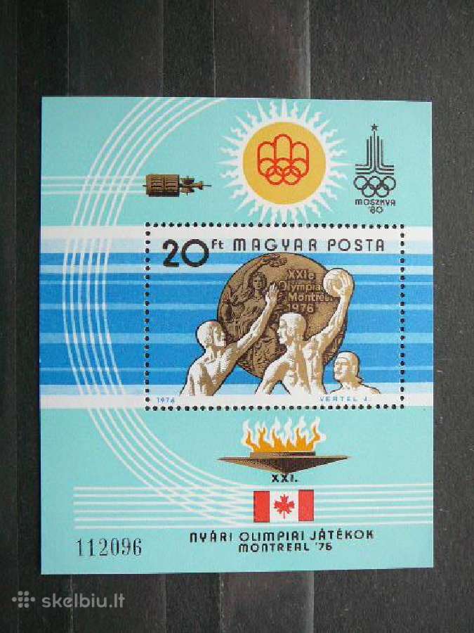 Olimpines Vengrija 1967 blokas Mnh v3169