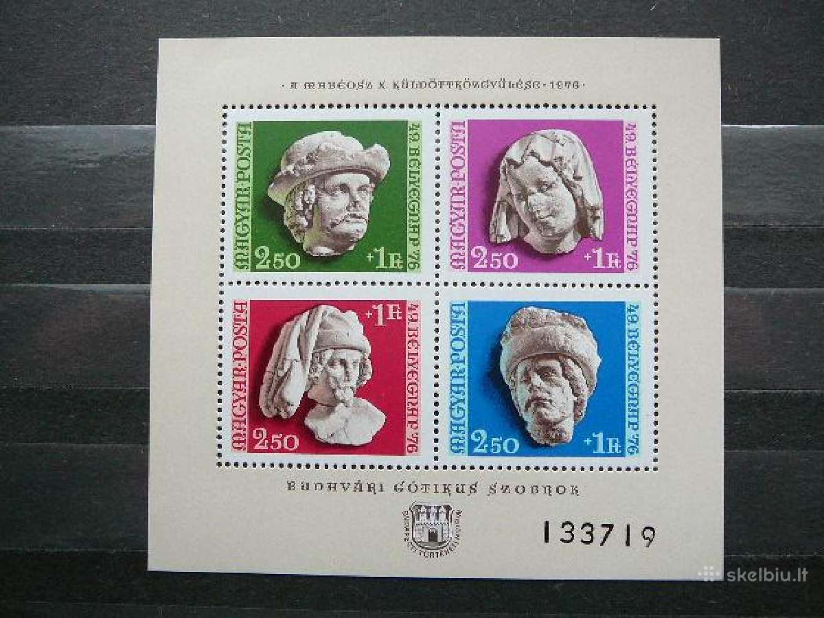 Skulpturos Vengrija blokas Mnh v3118