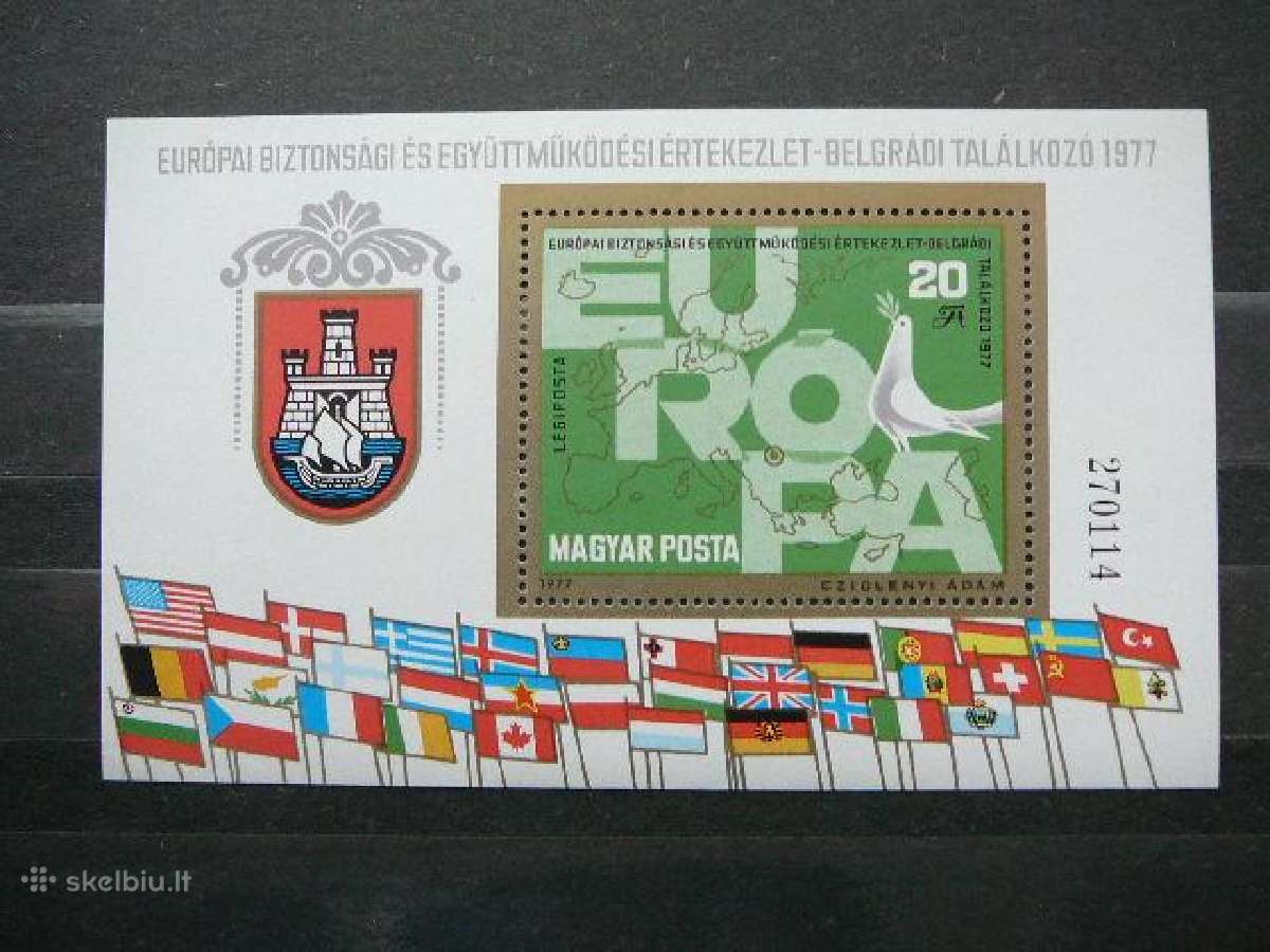 Europa Veliavos Vengrija blokas Mnh v3221
