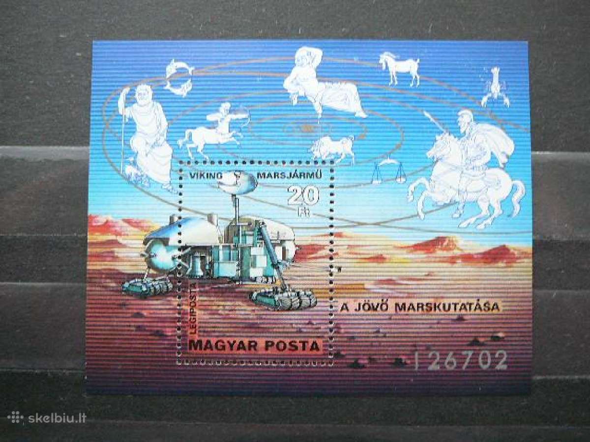 Kosmosas Vengrija blokas Mnh v3220