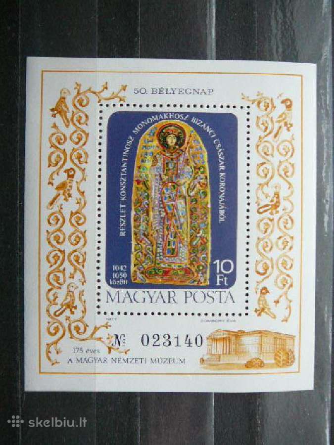 Daile Vengrija blokas Mnh v3213