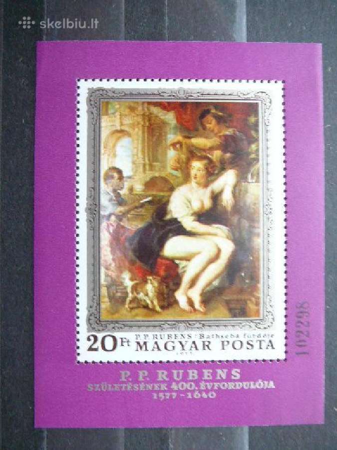 Daile P. Rubensas Vengrija blokas Mnh v3204