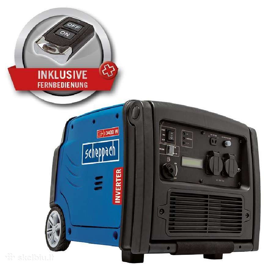 Scheppach Sg3400i, 3.0kw elektrostart generatorius - nuotraukos Nr. 2