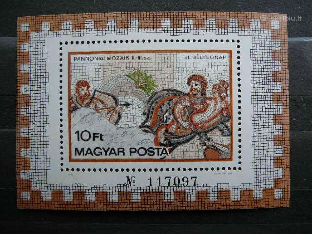 Daile Heraklis Mozaika Vengrija blokas Mnh v3314