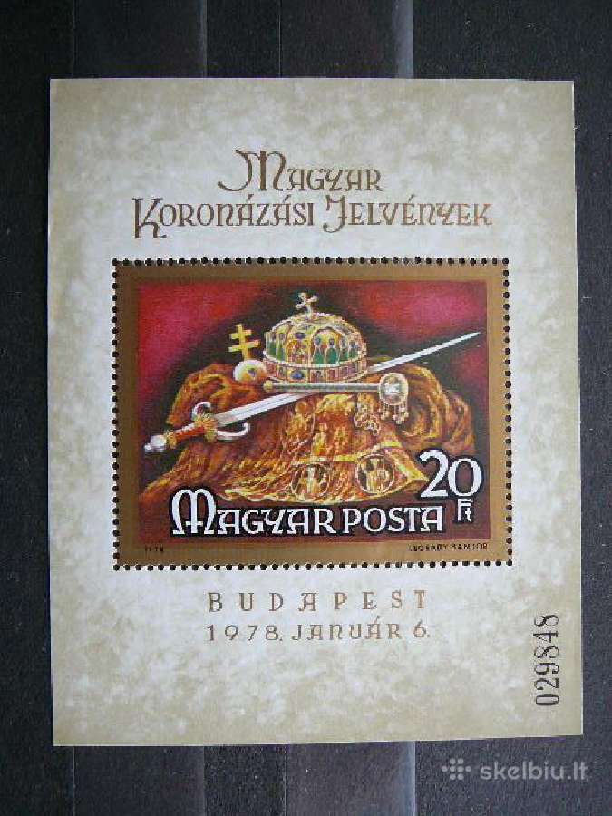 Brangenybes Vengrija blokas Mnh v3317
