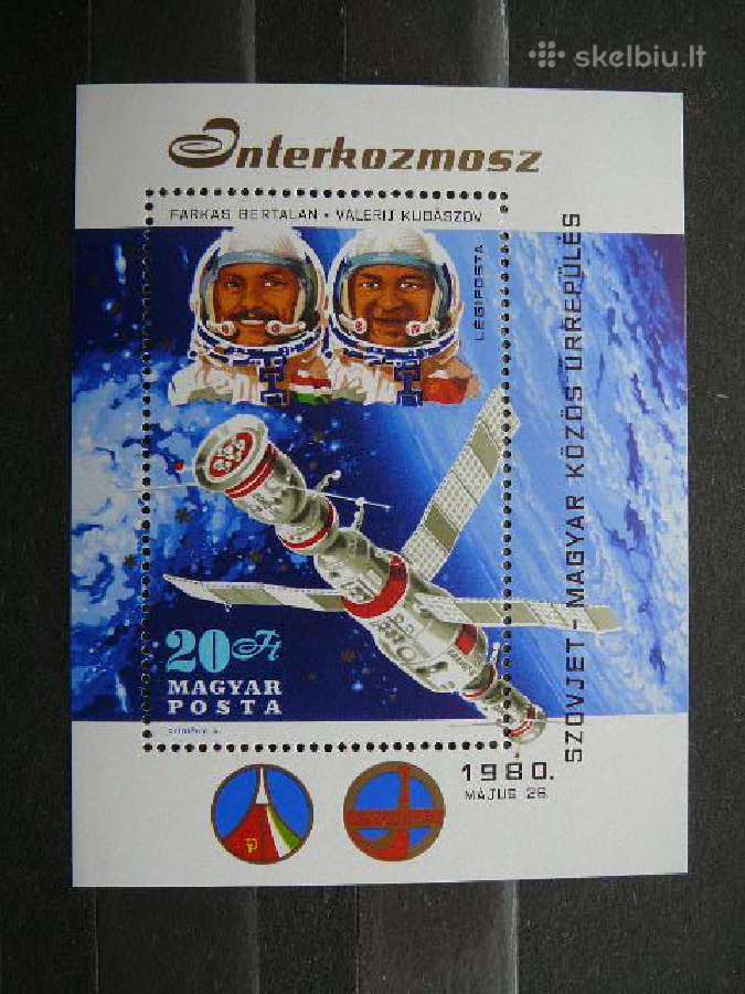 Kosmosas Vengrija blokas Mnh v3443