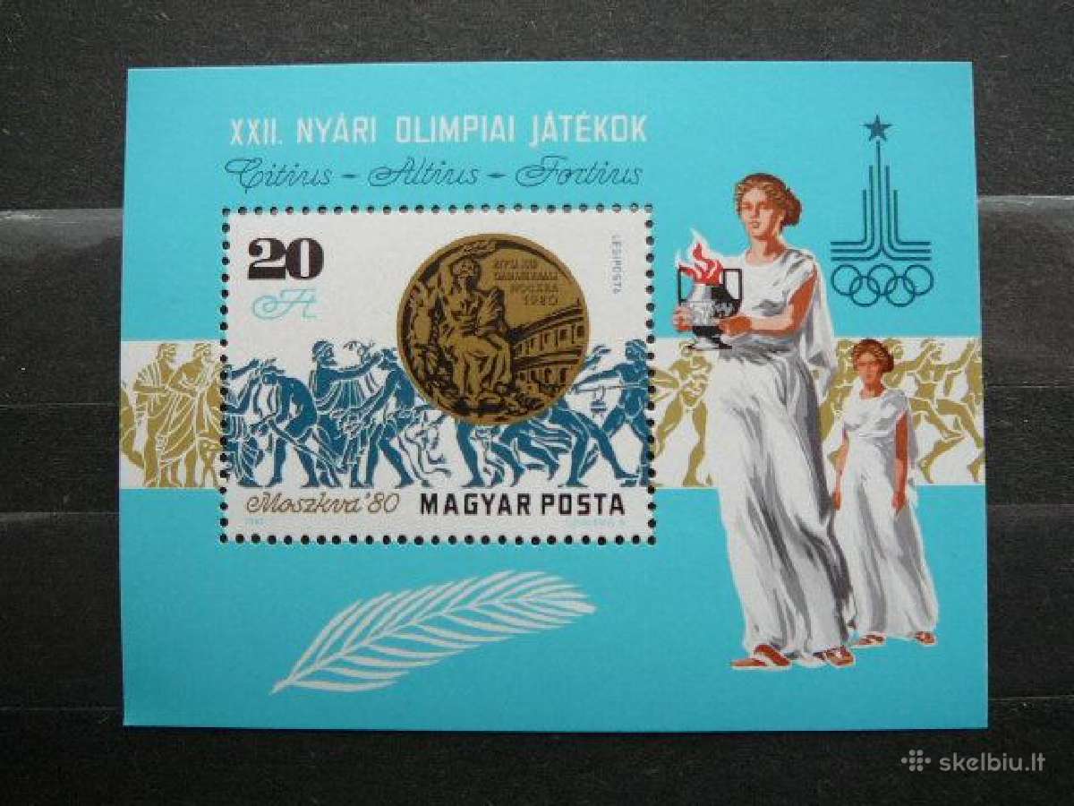 Olimpines Vengrija blokas Mnh v3449