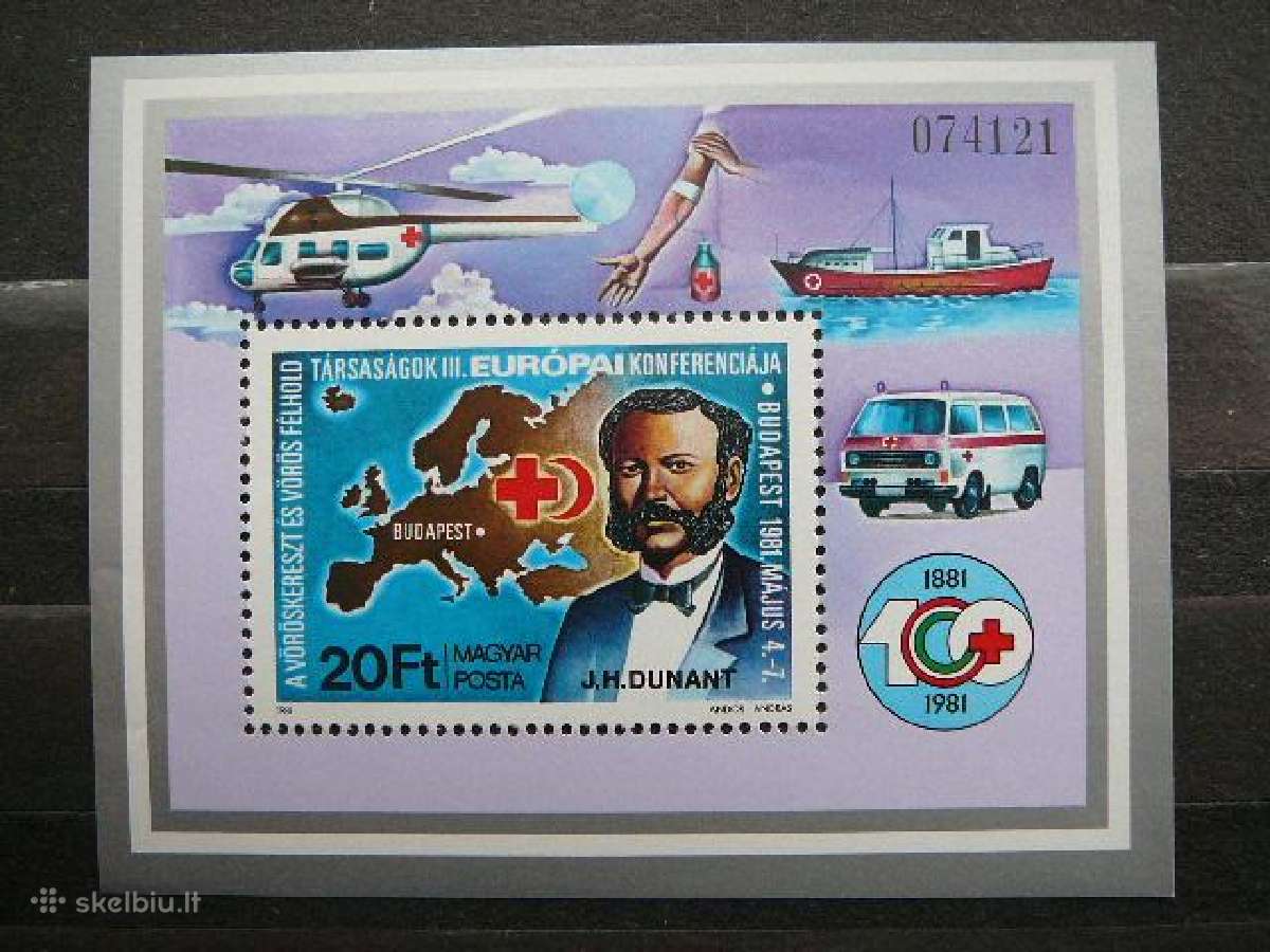 Raudonas Kryzius Laivai Vengrija blokas Mnh v3494